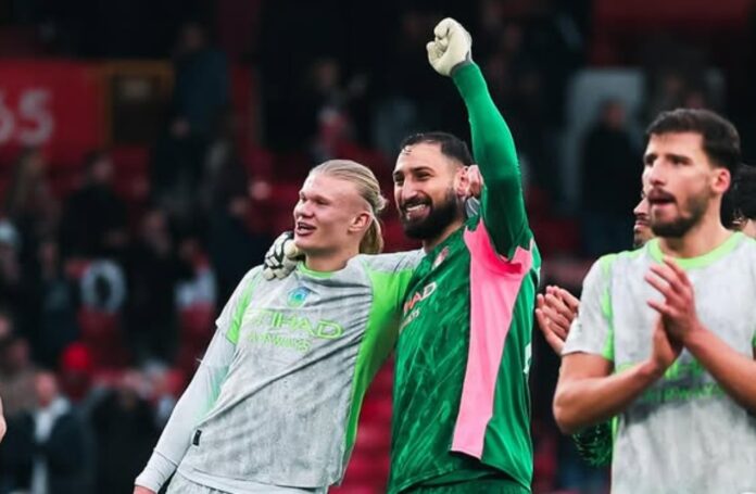 Erling Haaland og Gianluigi Donnarumma Erling Haaland og Gianluigi Donnarumma