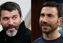 Fotballspillerne Ted Lasso er basert på Roy Kent Roy Keane